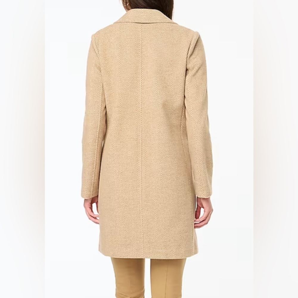 NEW J Crew Herringbone topcoat!!! - Picture 3 of 10